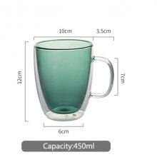 Double Wall Glass Tea Mugs thumbnail-2