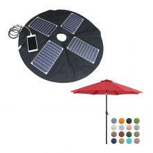 100W Customized Umbrella Shape Solar Panel Charger With USB Port for Power Supply on Beach Outdoor Restaurant Courtyard Terrace thumbnail-2