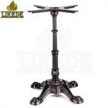 Antique European Classic Black Cast Iron Table Base Unique Furniture Legs thumbnail-3