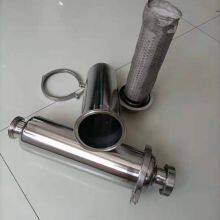 304 Stainless Steel Milk Pump Loading Filter With Quick-connect Threaded Joints Dn40 and Dn50, in Stock thumbnail-3