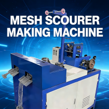 High Efficiency 2 Needle Mesh Scourer Ball Machine For Cleaning Product Production thumbnail-1