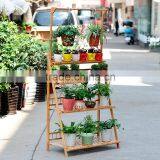New Product:Solid Wood Interior Balcony Flower Pot Display Shelf