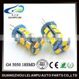 car interior led lights 18smd 5050 g4 led light car led light bulb