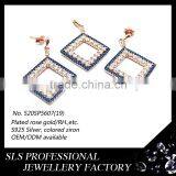 2015 Fashion Russian Jewelry Sets 925 Cubic Zircon Woman Silver Wedding Jewelry Set thumbnail-1