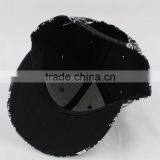 Punk Rock Flower Printed PU Leather Fabric Flat Hiphop Streetdance Cap thumbnail-6