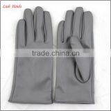 2016 Ladies Spring Fashion Grey All Kinds of Leather Hand Gloves With Ring thumbnail-6