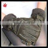 Popular Ladies Colorful Double Face Integration Fur Gloves thumbnail-2