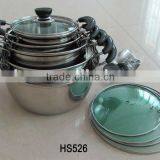 5pcs ss Stock Pot (16cm ~ 24cm)