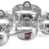 10Pcs High Quality Decal Stainless Steel Cookware Set