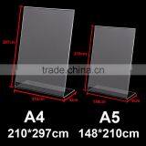 Acrylic Poster Menu Holder Perspex Leaflet Display Stands Name Holder A4 A5 Quality Choice