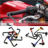 BJ-LG-002 Universal 7/8" 22mm Silver CNC Proguard System Aprilia Lever Guard Rsv4 thumbnail-1