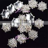 Shabby Star Button / Sparkle Rhinestone Button- Sliver Rhinestone Button thumbnail-1
