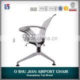 3-seater Stainless Steel Chairs Waiting Chair SJ622 thumbnail-6