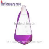 Purple Bright Color Leather Pointed Toe Ladies Sexy High Heels thumbnail-3