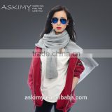 2015 Hot sale fashion 100% wool girls winter knitted scarf