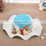 Promotion Ladies Flower Sombrero Hat,Straw Hat Beach Hat For Women thumbnail-2