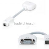 100% Good Fashion Mini DVI Port to VGA Adapter Cable For Notebook Display Monitor Projector free shipping