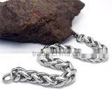 Kindy Jewelry JCB0238 Natural Color 316l Stainless Steel Chain Bracelet for Men Supplier's Choice thumbnail-3
