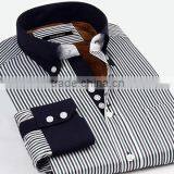 Men's Cotton Button up Shirt,2015 Men's T/C Long Sleeve Jacquard Shirt thumbnail-1