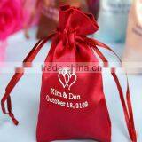 Red Satin Bag With Logo thumbnail-1