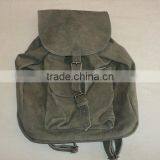 plain leather bags backpack