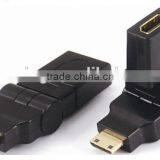 360 Degree Rotate Mini HDMI Male to Female HDMI Adaptor thumbnail-1