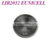 3.6v Lir2032 Button Cell Rechargeable Batteries LIR2032 LIR2025