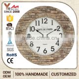 Super Quality Cute Design 3D Custom Antique Style Large Digital Wall Clock With Seconds