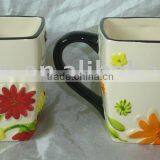 Ceramic Embossed Mug