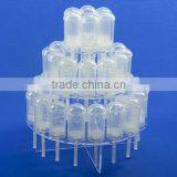 3-Tier New Style Acrylic Display For Push Up Pop Cake Cintainer