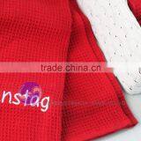 China Manufacturer Wholesale Yarn-dyed Embroidery Design Waffle Weave Cotton Kitchen Cloth Set Set thumbnail-5