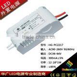 Soluxled External dc Power Supply With High Efficiency 12-18*1w 36-64V