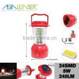 Professional Lighting Products Solar Panel and AC Adaptor, 24LED Solar Camping lantern