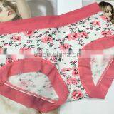 OEM customized elegant floral pattern underwear