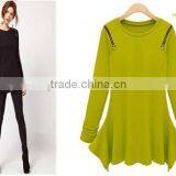 New Cotton Spandex T Shirt With Zipper thumbnail-1