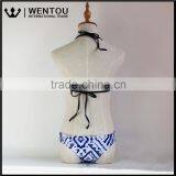 Bandage Push-up Neck Women Sexy Bikini Set Halter Swimwear thumbnail-2