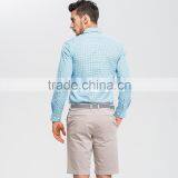 Men's Casual Business Korea European Cotton Plaid Shirt thumbnail-2