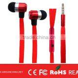 Colorful Shoelace Sports Metal Earphone With Microphone thumbnail-1