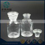 Clear Color Pharmacential Glass Reagent Bottles With Glass Lid