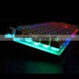 New LED Illuminated Gaming Keyboard,Seven Adjustable Color Backlit Keyboard With Aluminium Alloy Top Cover thumbnail-6