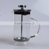 350ML New High Quality Borosilicate Glass Portable Tea Maker,stainless Steel Glass Tea Pot With Strainer thumbnail-1