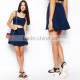 Latest Design Denim Skirt Wholesale Denim Skirts thumbnail-1