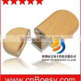ECO Oval Wooden USB Pen Drive, Madera Memoria USB, Madeira Stick USB thumbnail-1