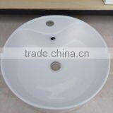 Sanitary Ware Ceramic Basin White Round Shape Single Hole Wash Basin New Desigh Hot Sale Best Quality Art Basin YB002 thumbnail-5