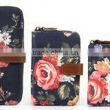 China Style Women Floral Canvas Wallet Coin Purse thumbnail-1