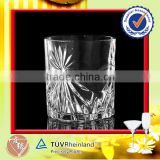 300ml cylinder shape whisky glass cup embossing