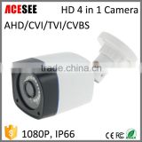 New product 1080P IP66 waterproof AHD/TVI/CVI/CVBS 4 in 1 cctv camera hd ir bullet camera ahd cvi tvi cvbs