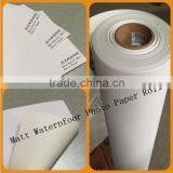 Wholesale 260g RC Waterproof Matt Photo Paper Roll for Inkjet Printing thumbnail-1