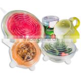 silicon lid cover as seen on TV Soft silicone universal set of 6 stretch lid