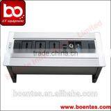 Table Motorized Hidden Power Outlets/Desktop Electric Rotating Pop Up Socket for Office AV Power Solutions thumbnail-2
